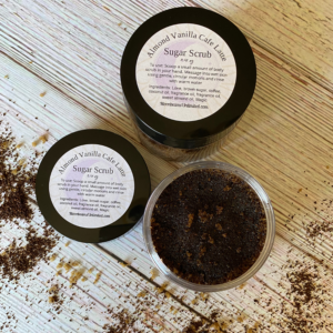 Almond Vanilla Cafe Latte Sugar Scrub